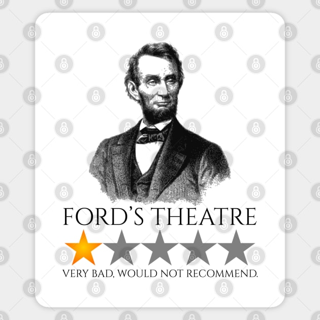 Abraham Lincoln - Ford’s Theatre - American History Sticker by Styr Designs